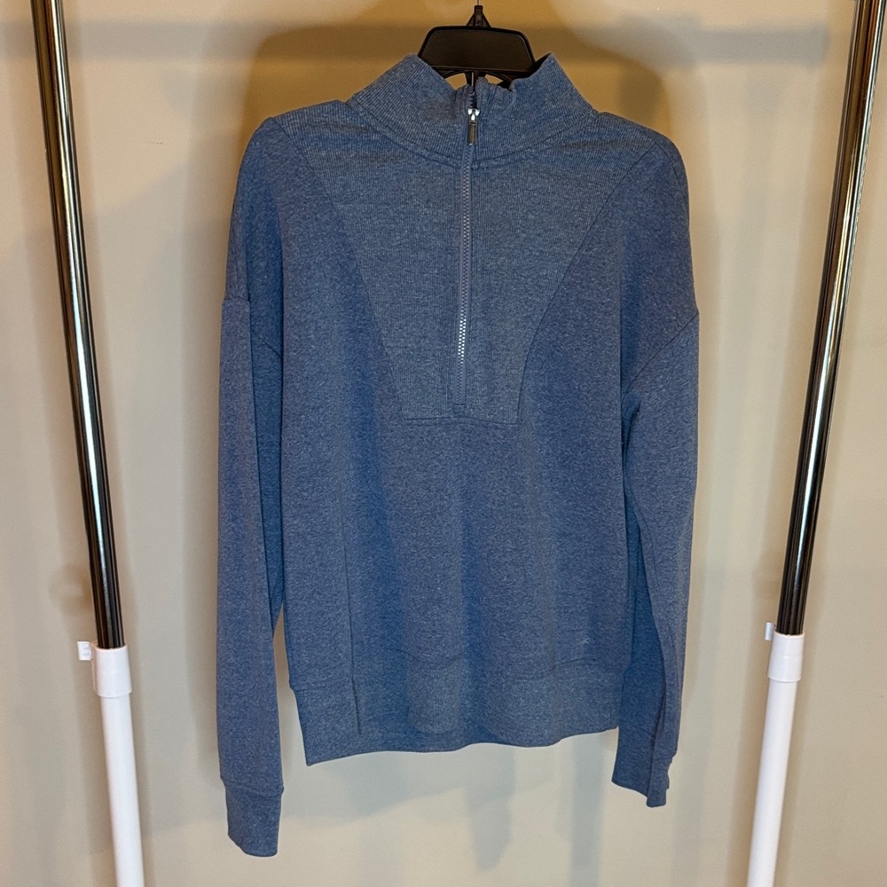 Women's Blue Half-Zip Sweatshirt